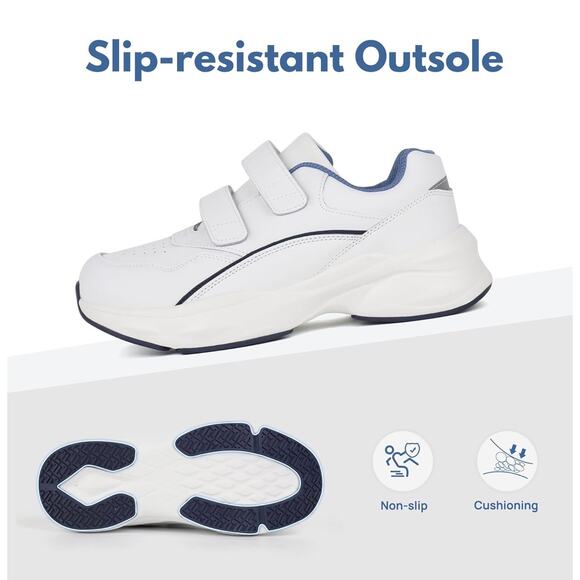 ORTOREX Women Leather Orthopedic Walking Wide Shoes - Picture 3 of 5